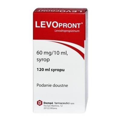 Zdjęcie LEVOPRONT syrop przeciwkaszlowy 0,06 g/10 ml 120 ml