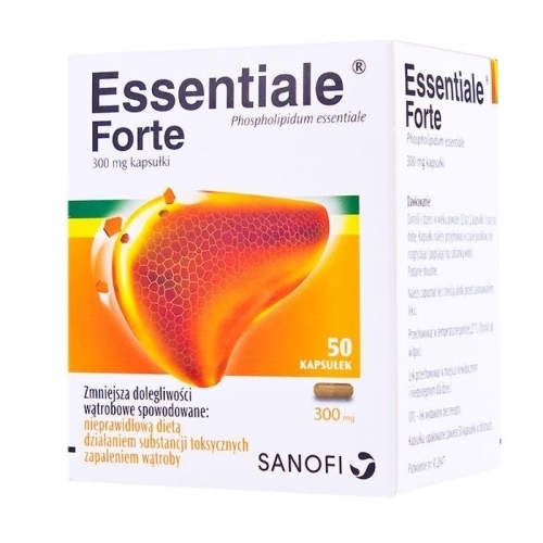 Zdjęcie ESSENTIALE FORTE 300 mg 50 kapsułek
