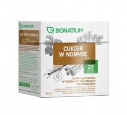 Zdjęcie BONATIUM Cukier W Normie Fix Herbatka ziołowa 2 g 20 sztuk