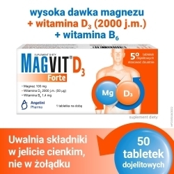 Zdjęcie MAGVIT FORTE D3 50 tabletek