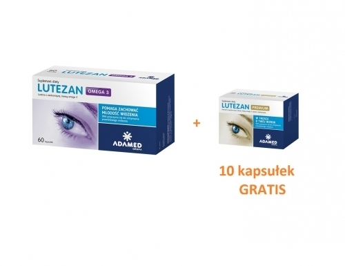 Zdjęcie LUTEZAN OMEGA 3 60 kapsułek + LUTEZAN PREMIUM 10 kapsułek GRATIS