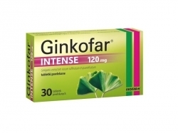 Zdjęcie GINKOFAR INTENSE 120 mg 30 tabletek