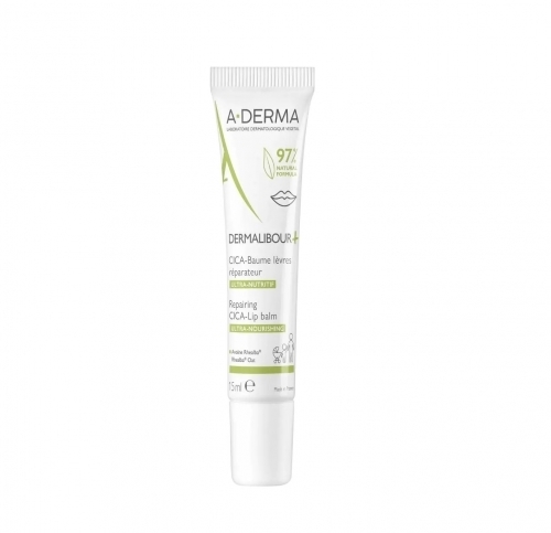 Zdjęcie A-DERMA DERMALIBOUR+ CICA Balsam do ust 15 ml