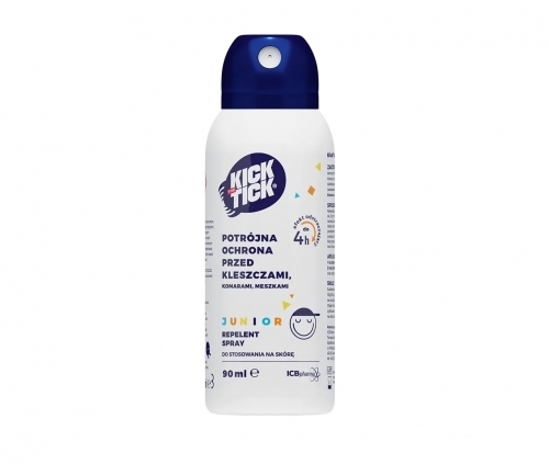 Zdjęcie KICK THE TICK Max Repelent Plus spray przeciw kleszczom komarom i meszkom 90 ml