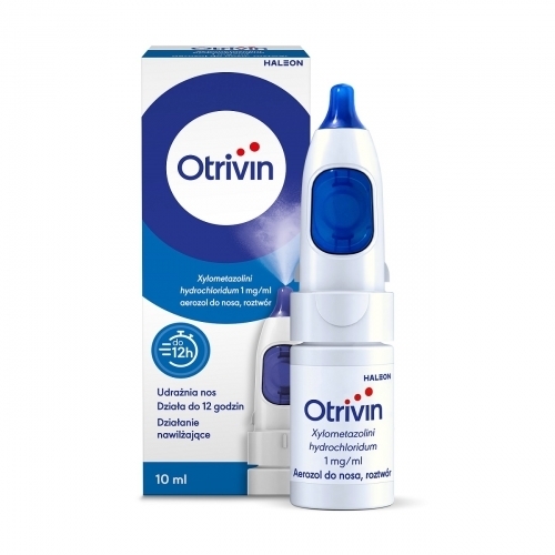 Zdjęcie OTRIVIN 1 mg/ml aerozol do nosa 10 ml