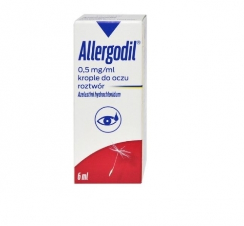 Zdjęcie ALLERGODIL krople do oczu 0,5 mg/ml  6 ml