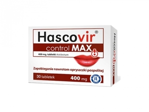 Zdjęcie HASCOVIR Control Max 400 mg 30 tabletek
