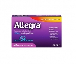 Zdjęcie ALLEGRA 120 mg 20 tabletek