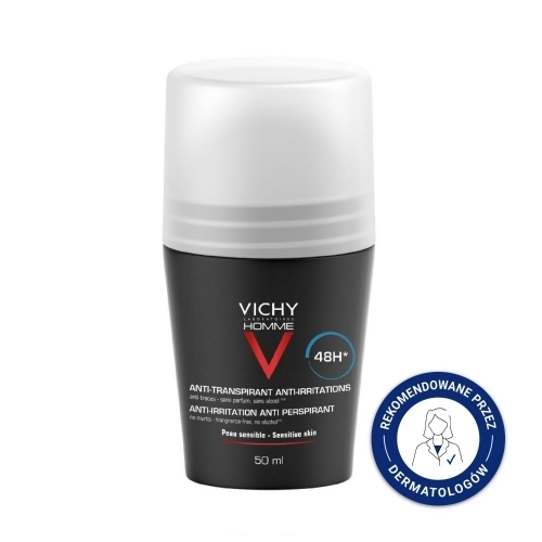 Zdjęcie VICHY DEO HOMME 48H antyperspirant roll-on skóra wrażliwa 50 ml