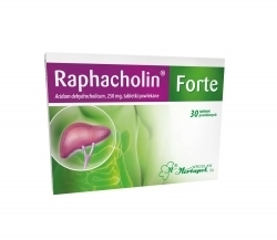 Zdjęcie RAPHACHOLIN FORTE 250 mg 30 tabletek powlekanych