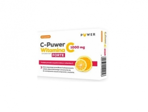 Zdjęcie C-PUWER WITAMINA C FORTE 1000 mg 30 kapsułek