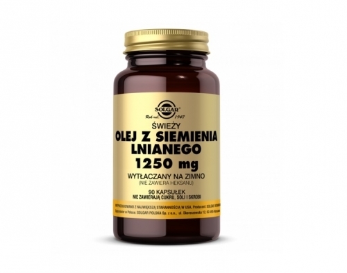 Zdjęcie SOLGAR Olej z siemienia lnianego 1250 mg 90 kapsułek