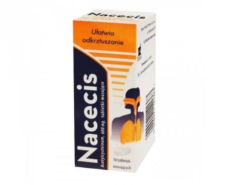 Zdjęcie NACECIS (MUCOFORTIN) 600 mg 10 tabletek musujących