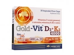 Zdjęcie OLIMP GOLD-VIT D3 + K2 4000 30 kapsułek