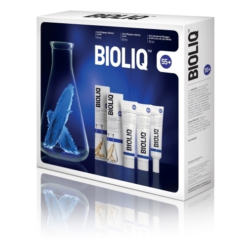 Zdjęcie BIOLIQ 55+ ZESTAW Krem na dzień 50 ml + Krem na noc 50 ml + Krem do oczu i ust 30 ml + próbki GRATIS