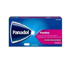 Zdjęcie PANADOL FEMINA 10 tabletek DATA 31.12.2025