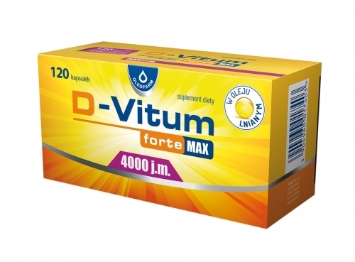 Zdjęcie D-VITUM FORTE MAX 4000 j.m. 120 kapsułek