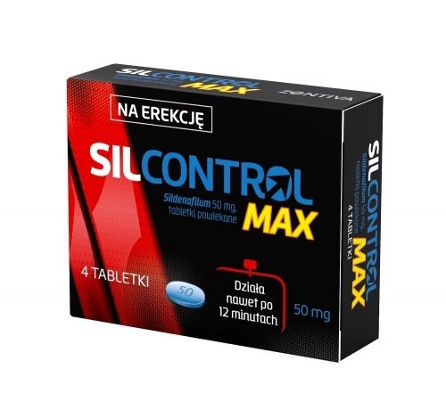 Zdjęcie SILCONTROL MAX 50 mg 4 tabletki