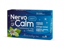 Zdjęcie NERVOCALM Sen z melatoniną 1mg i melisą 20 tabletek