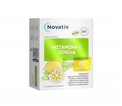 Zdjęcie NOVATIV Witamina C 200 mg 60 tabletek