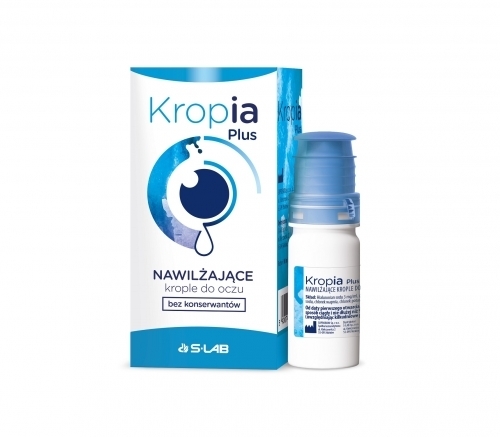 Zdjęcie KROPIA PLUS Krople do oczu nawilżające bez konserwantów 10 ml