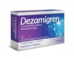 Zdjęcie DEZAMIGREN 12,5 mg Lek na migrenę 2 tabletki