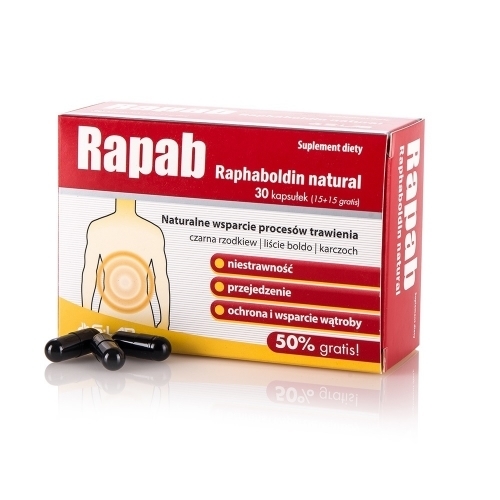 Zdjęcie RAPAB Raphaboldin natural 30 kapsułek