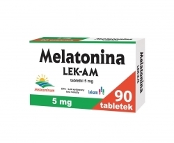Zdjęcie MELATONINA 5 mg 90 tabletek LEK-AM