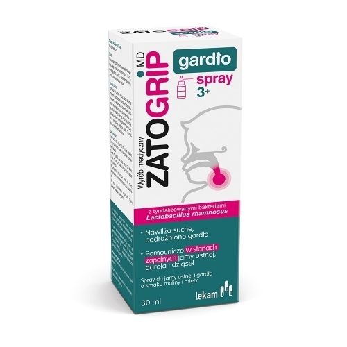 Zdjęcie ZATOGRIP MD Gardło Spray 30 ml