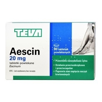 Zdjęcie AESCIN 20 mg 90 tabletek