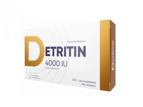 Zdjęcie DETRITIN D3 4000 j.m. 60 tabletek