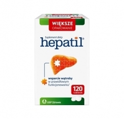 Zdjęcie HEPATIL 120 tabletek USP ZDROWIE