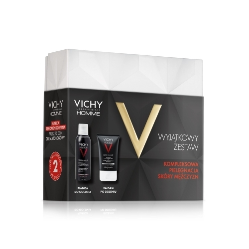 Zdjęcie VICHY ZESTAW HOMME Pianka do golenia 200 ml + Balsam po goleniu 50 ml