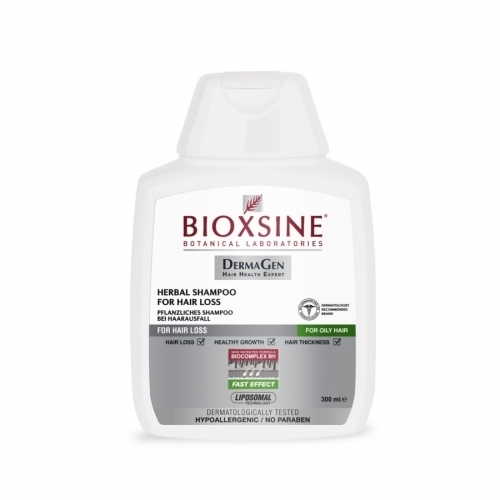 Zdjęcie BIOXSINE DERMAGEN szampon przeciw wypadaniu włosów przetłuszczających się 300 ml