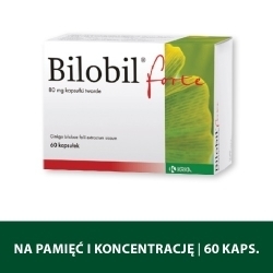 Zdjęcie BILOBIL FORTE 80 mg 60 kapsułek