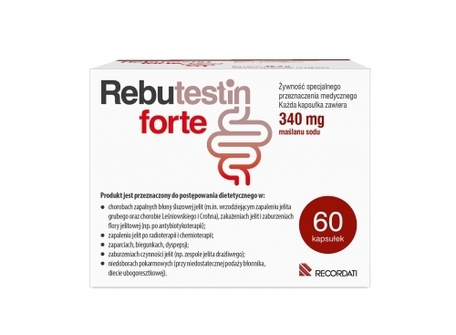 Zdjęcie REBUTESTIN FORTE 340 mg maślanu sodu 60 kapsułek
