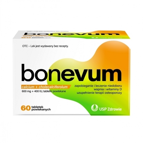 Zdjęcie BONEVUM 600 mg + 400 I.U. 60 tabletek