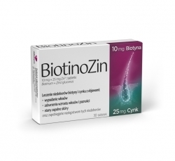 Zdjęcie BIOTINOZIN 10 mg + 25 mg 30 tabletek