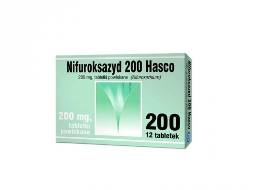 Zdjęcie NIFUROKSAZYD 200 mg 12 tabletek