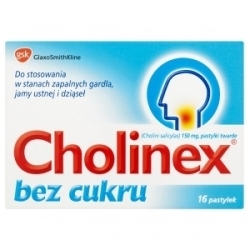 Zdjęcie CHOLINEX bez cukru 150 mg 16 pastylek