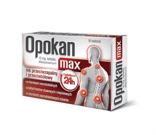 Zdjęcie OPOKAN MAX 15 mg 10 tabletek