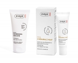 Zdjęcie ZIAJA ZESTAW MED UVA+UVB + witamina C+HA/P Krem matujący 50 ml + Krem kuracja z witaminą C 30 ml