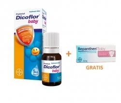 Zdjęcie DICOFLOR BABY krople doustne 5 ml + BABY maść ochronna 3,5 g GRATIS