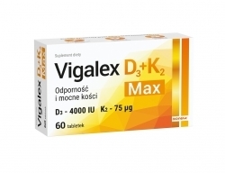 Zdjęcie VIGALEX D3 + K2 MAX 60 tabletek