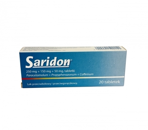 Zdjęcie SARIDON 20 tabletek IMPORT RÓWNOLEGŁY