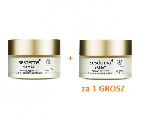Zdjęcie SESDERMA SAMAY Krem przeciwstarzeniowy 50 ml + SAMAY Krem przeciwstarzeniowy 50 ml za 1 GROSZ