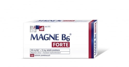 Zdjęcie MAGNE B6 FORTE 100 tabletek