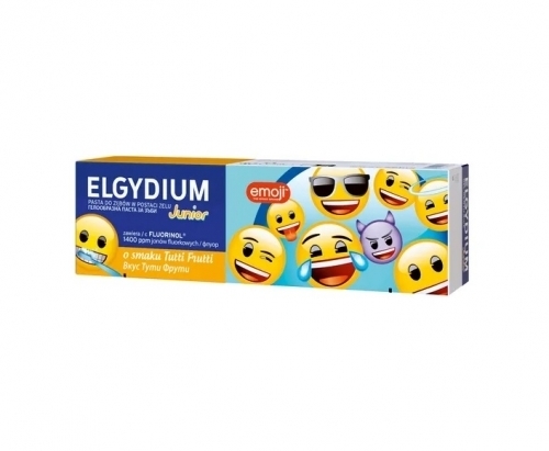 Zdjęcie ELGYDIUM Emoji Junior Tutti-Frutti Pasta do zębów dla dzieci 7-12 lat 50 ml