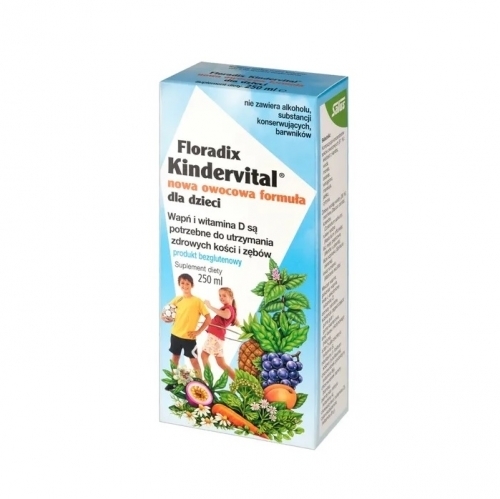 Zdjęcie FLORADIX KINDERVITAL nowa owocowa formuła 250 ml