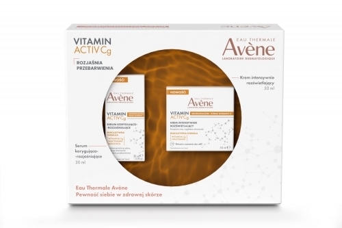 Zdjęcie AVENE ZESTAW VITAMIN ACTIV Cg Serum korygująco-rozjaśniające 30 ml + Krem rozświetlający 50 ml